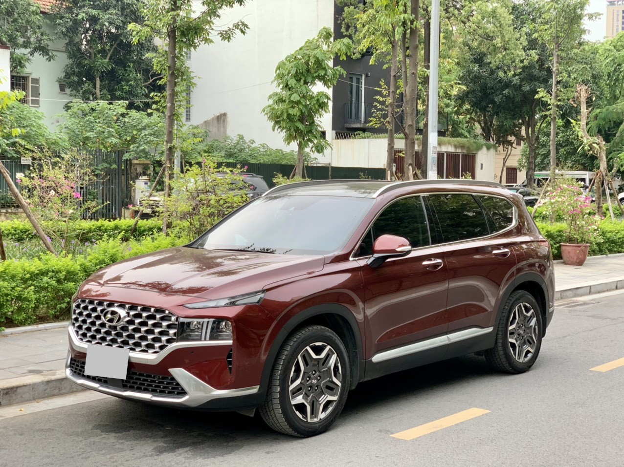 Hyundai Santafe full xăng cao cấp 2.5L 2022 màu đỏ (Đã bán)