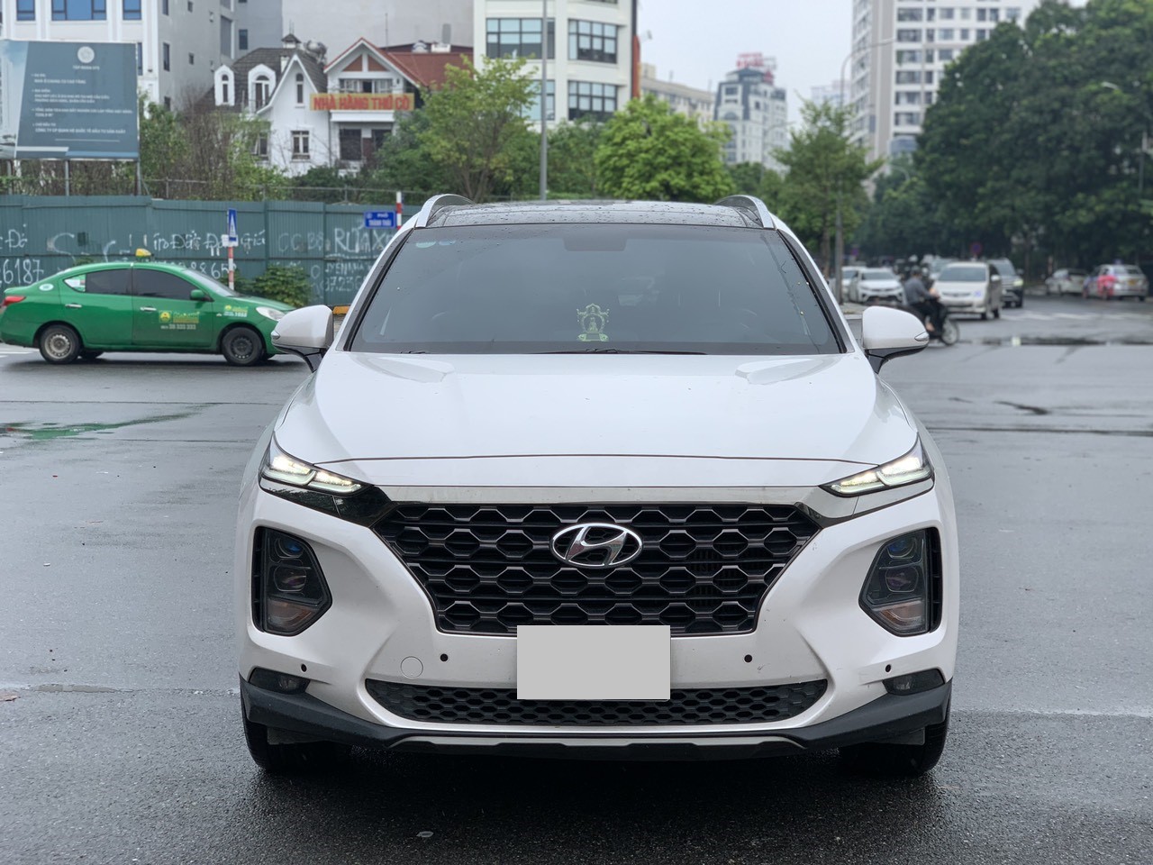 Hyundai Santafe 2.2D Premium 2020 màu trắng (Đã bán)
