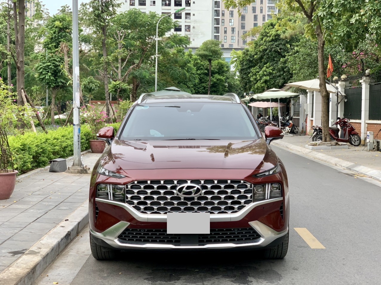 Hyundai Santafe full xăng cao cấp 2.5L 2022 màu đỏ (Đã bán)