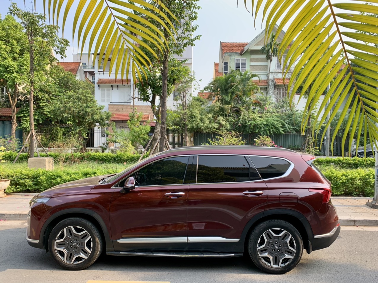 Hyundai Santafe 2.2D Premium màu đỏ 2021 (Đã bán)