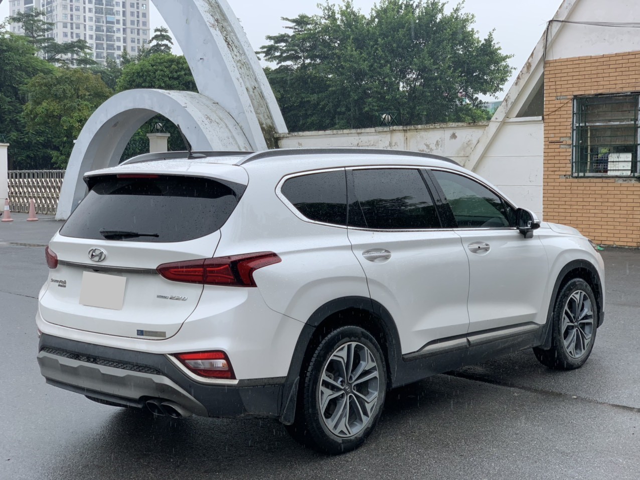 Hyundai Santafe 2.2D Premium 2020 màu trắng (Đã bán)