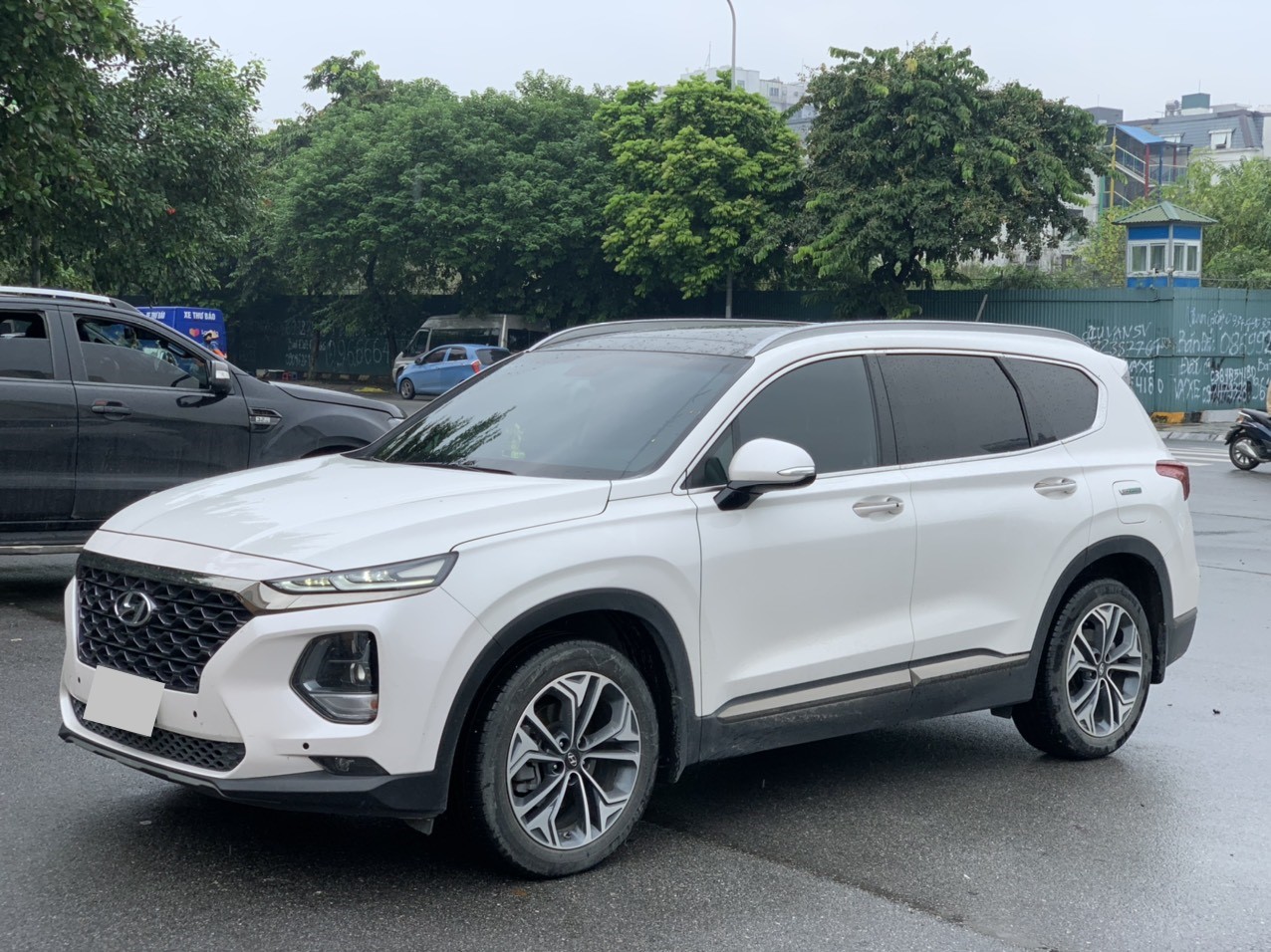 Hyundai Santafe 2.2D Premium 2020 màu trắng (Đã bán)