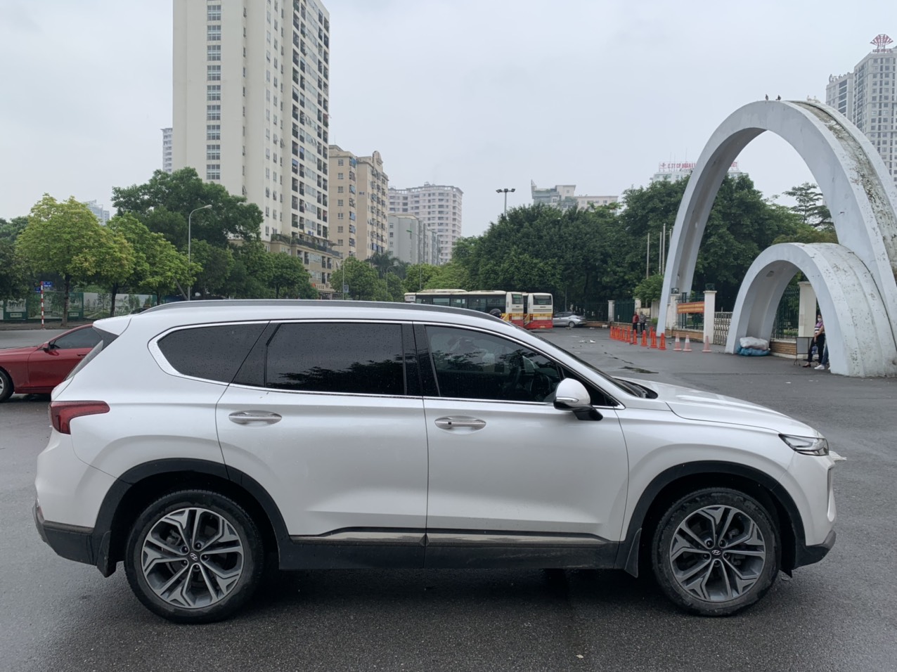 Hyundai Santafe 2.2D Premium 2020 màu trắng (Đã bán)