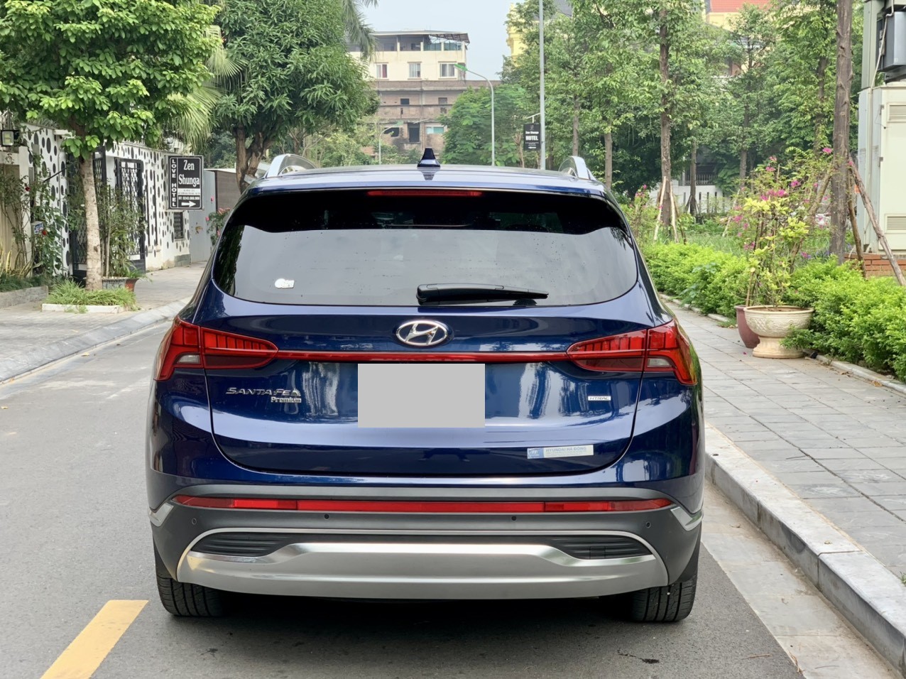 Hyundai Santafe full xăng cao cấp 2.5L 2021 màu xanh (Đã bán)