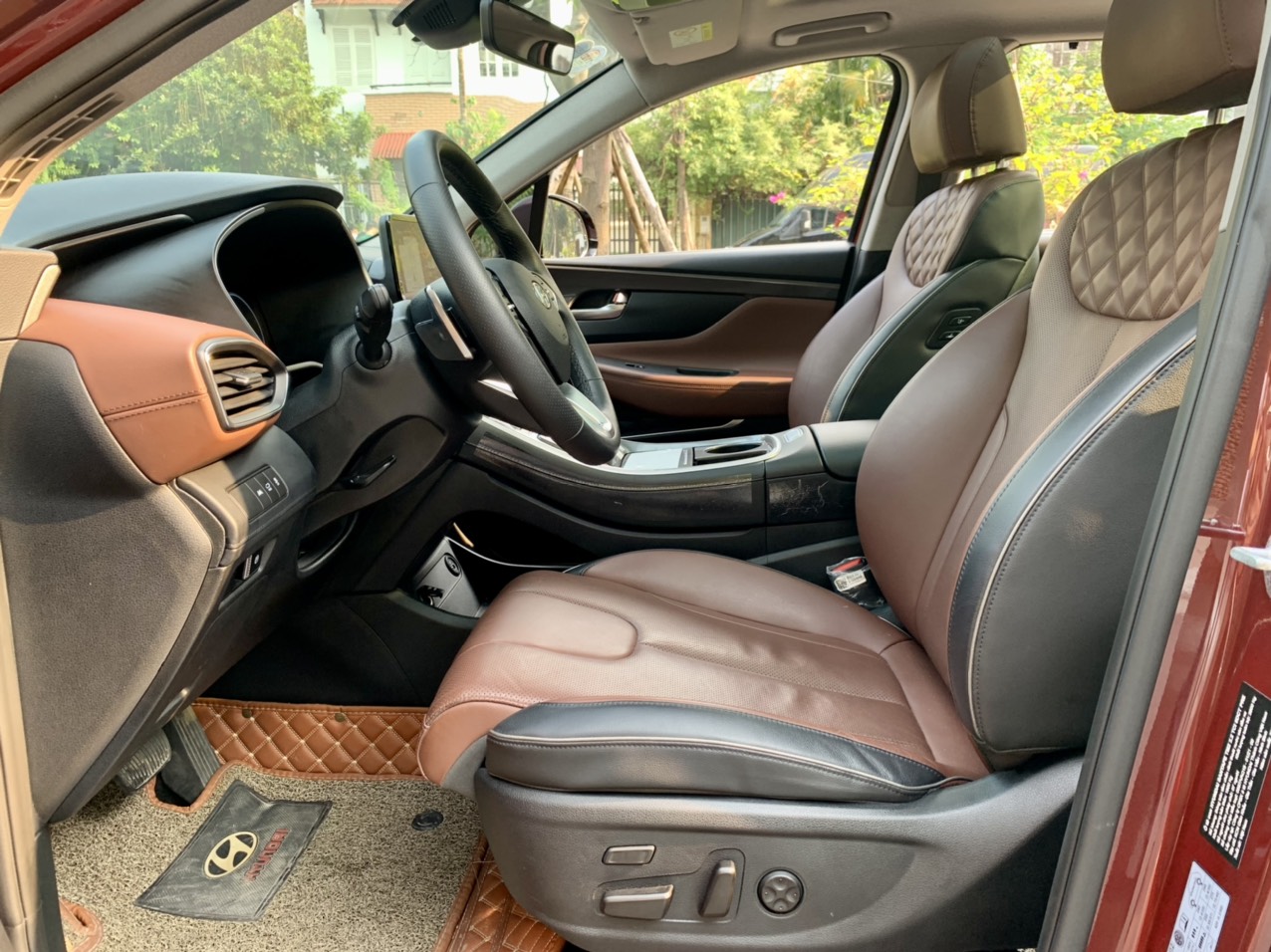 Hyundai Santafe 2.2D Premium màu đỏ 2021 (Đã bán)