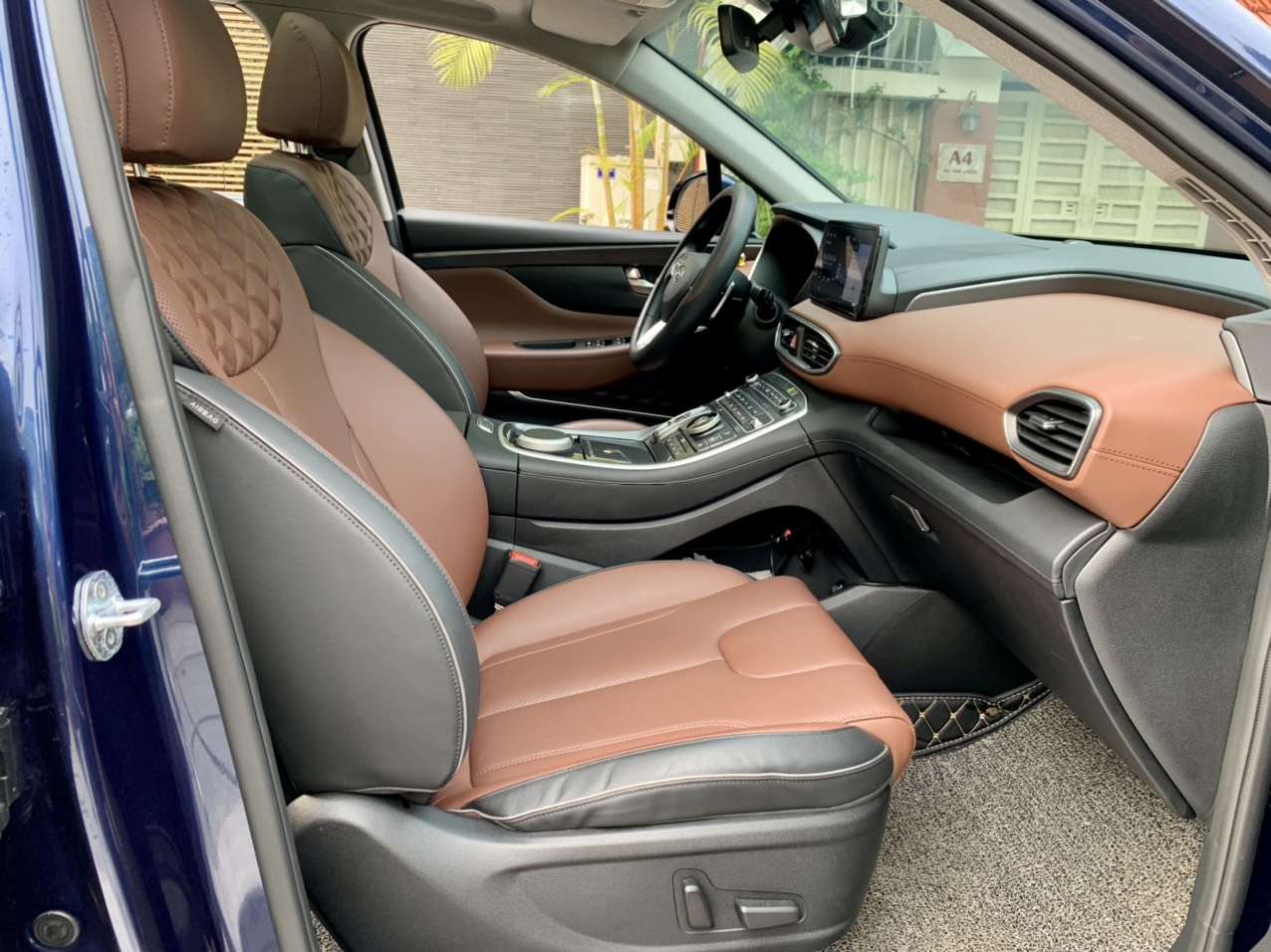 Hyundai Santafe full xăng cao cấp 2.5L 2021 màu xanh (Đã bán)