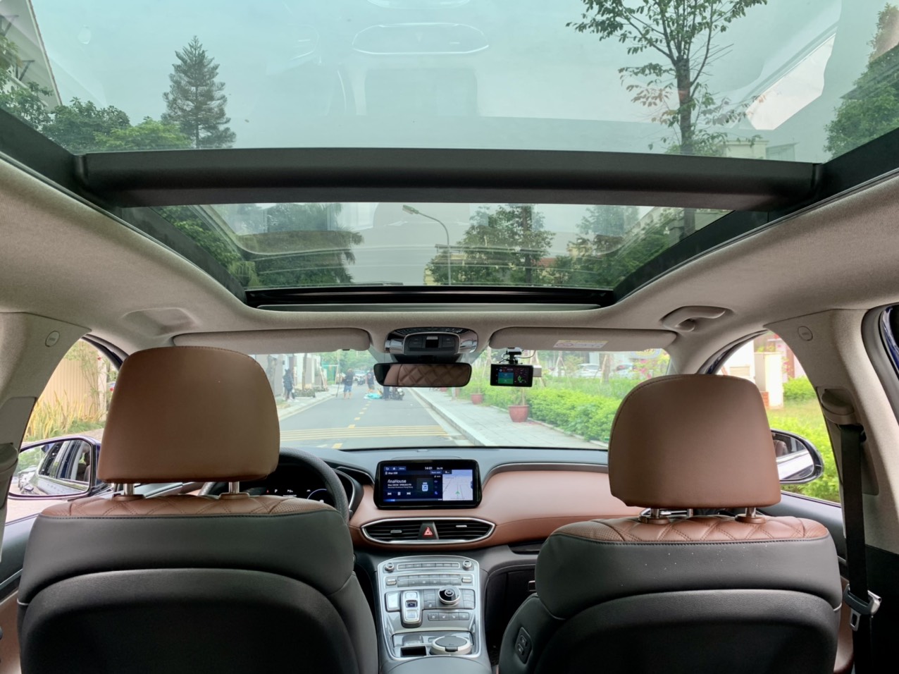 Hyundai Santafe full xăng cao cấp 2.5L 2021 màu xanh (Đã bán)