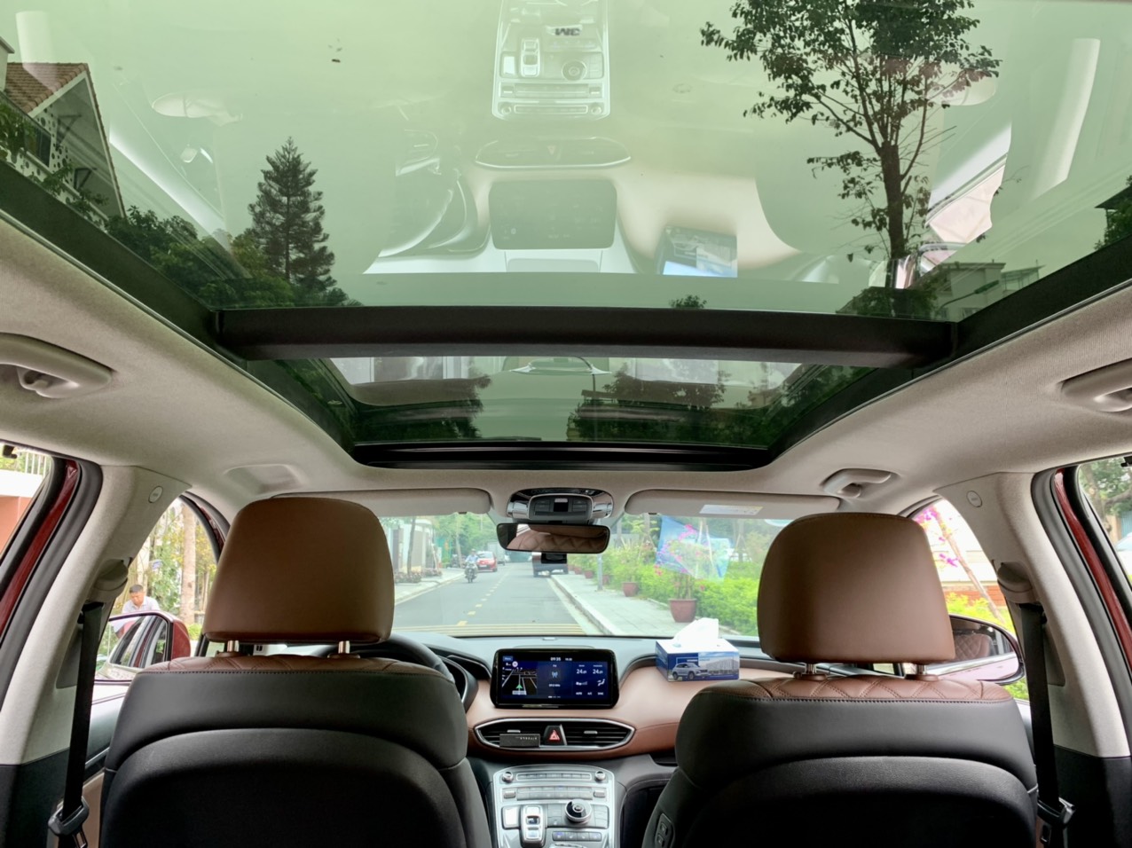 Hyundai Santafe full xăng cao cấp 2.5L 2022 màu đỏ (Đã bán)