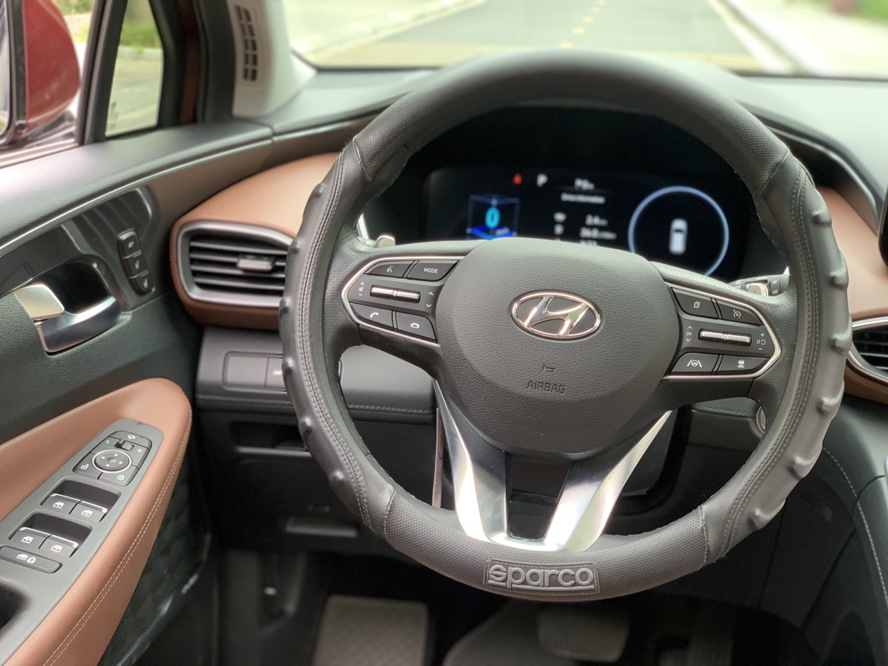 Hyundai Santafe full xăng cao cấp 2.5L 2022 màu đỏ (Đã bán)