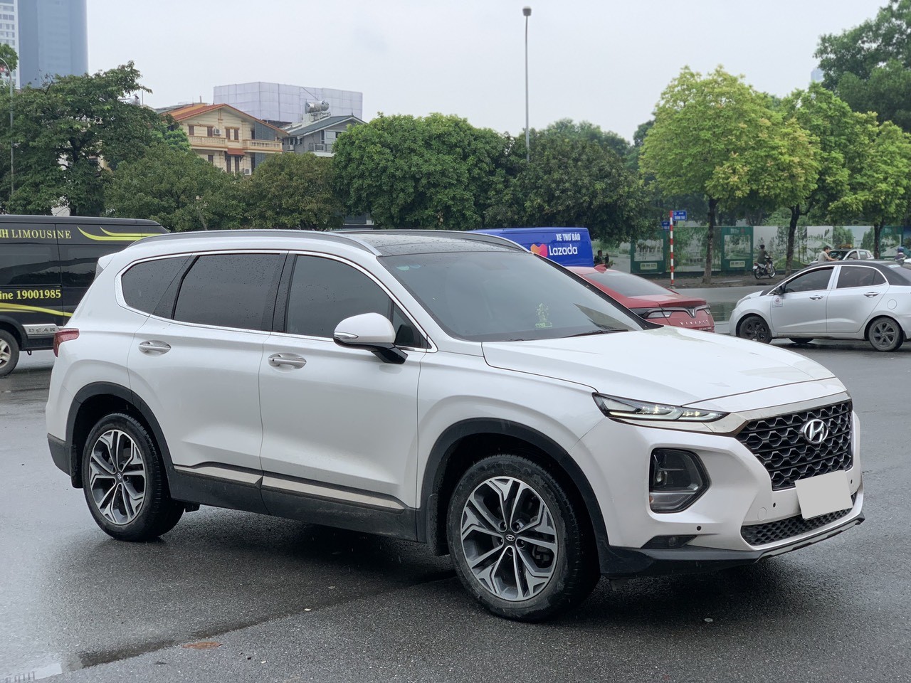 Hyundai Santafe 2.2D Premium 2020 màu trắng (Đã bán)