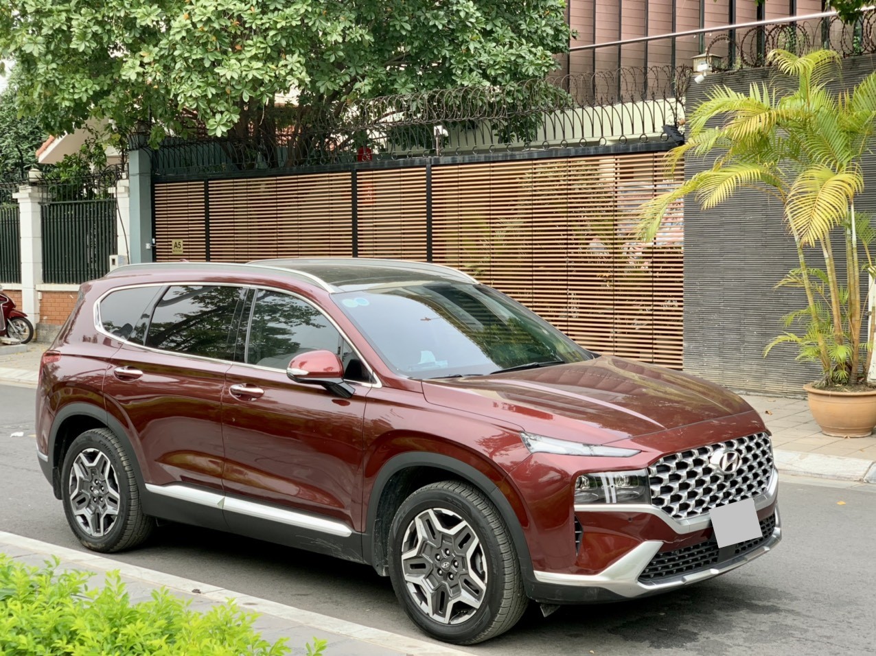 Hyundai Santafe full xăng cao cấp 2.5L 2022 màu đỏ (Đã bán)
