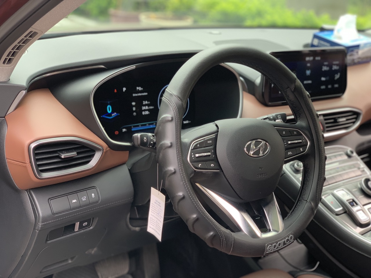 Hyundai Santafe full xăng cao cấp 2.5L 2022 màu đỏ (Đã bán)