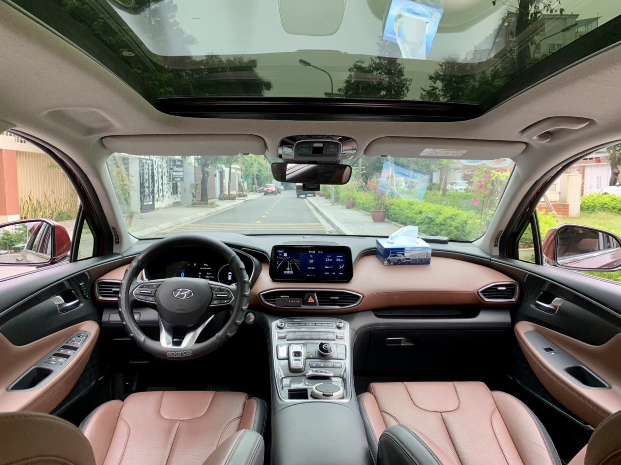 Hyundai Santafe full xăng cao cấp 2.5L 2022 màu đỏ (Đã bán)