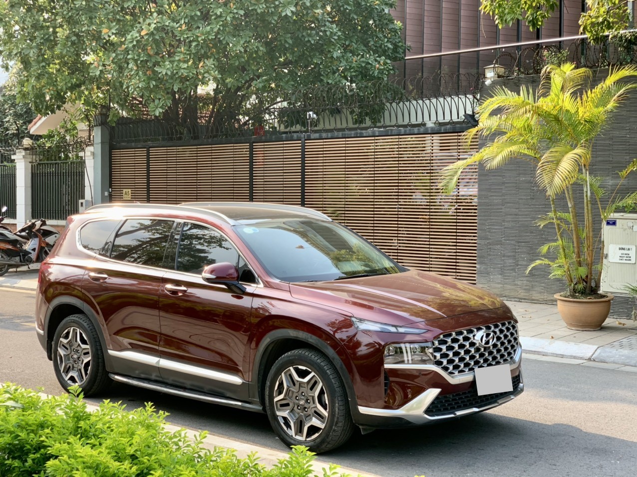 Hyundai Santafe 2.2D Premium màu đỏ 2021 (Đã bán)