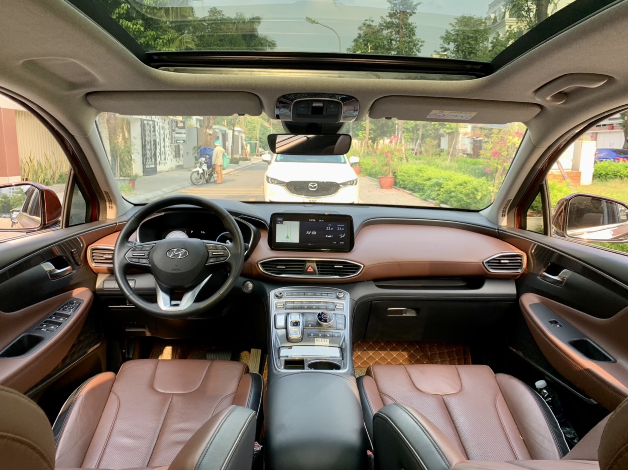 Hyundai Santafe 2.2D Premium màu đỏ 2021 (Đã bán)