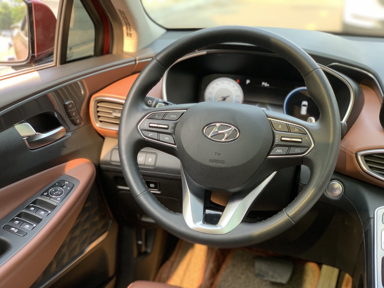 Hyundai Santafe 2.2D Premium màu đỏ 2021 (Đã bán)