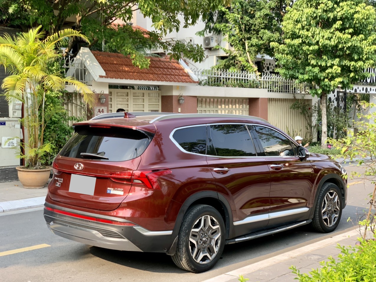 Hyundai Santafe 2.2D Premium màu đỏ 2021 (Đã bán)