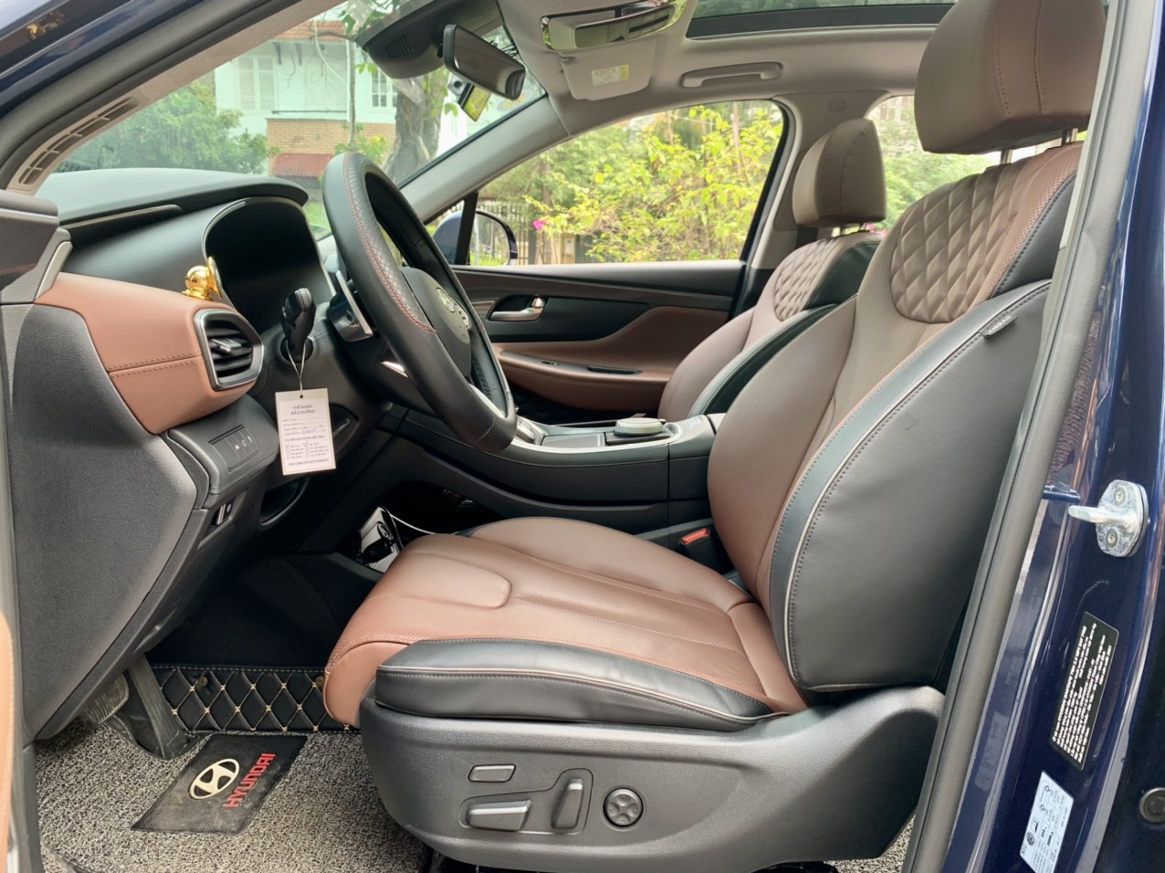 Hyundai Santafe full xăng cao cấp 2.5L 2021 màu xanh (Đã bán)