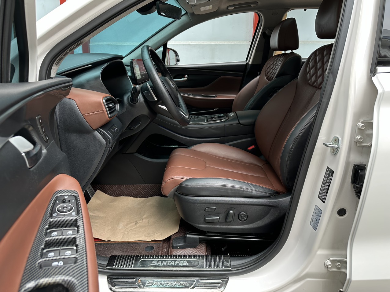 Hyundai Santafe 2.2D Premium màu trắng 2021 (đã bán)