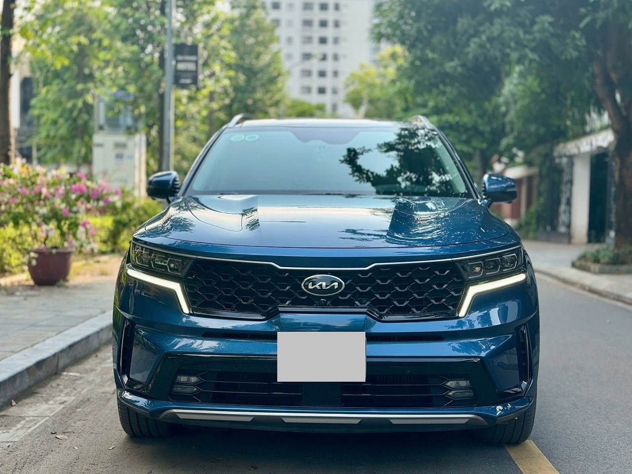 Kia Sorento 2.2AT Signature Diesel 2021 màu xanh (đã bán)