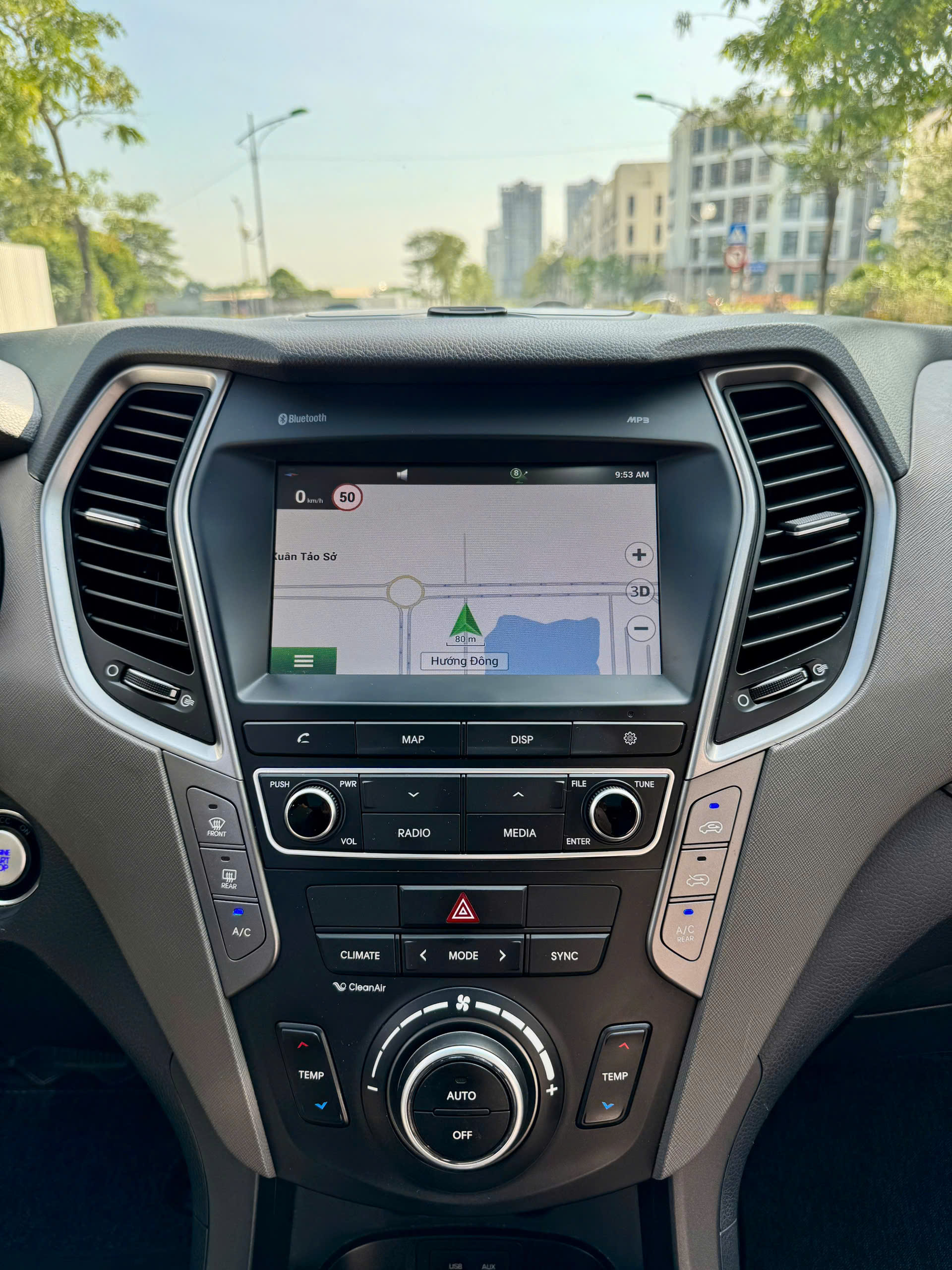 Hyundai Santafe 2.4L máy xăng cao cấp 2018 màu đen