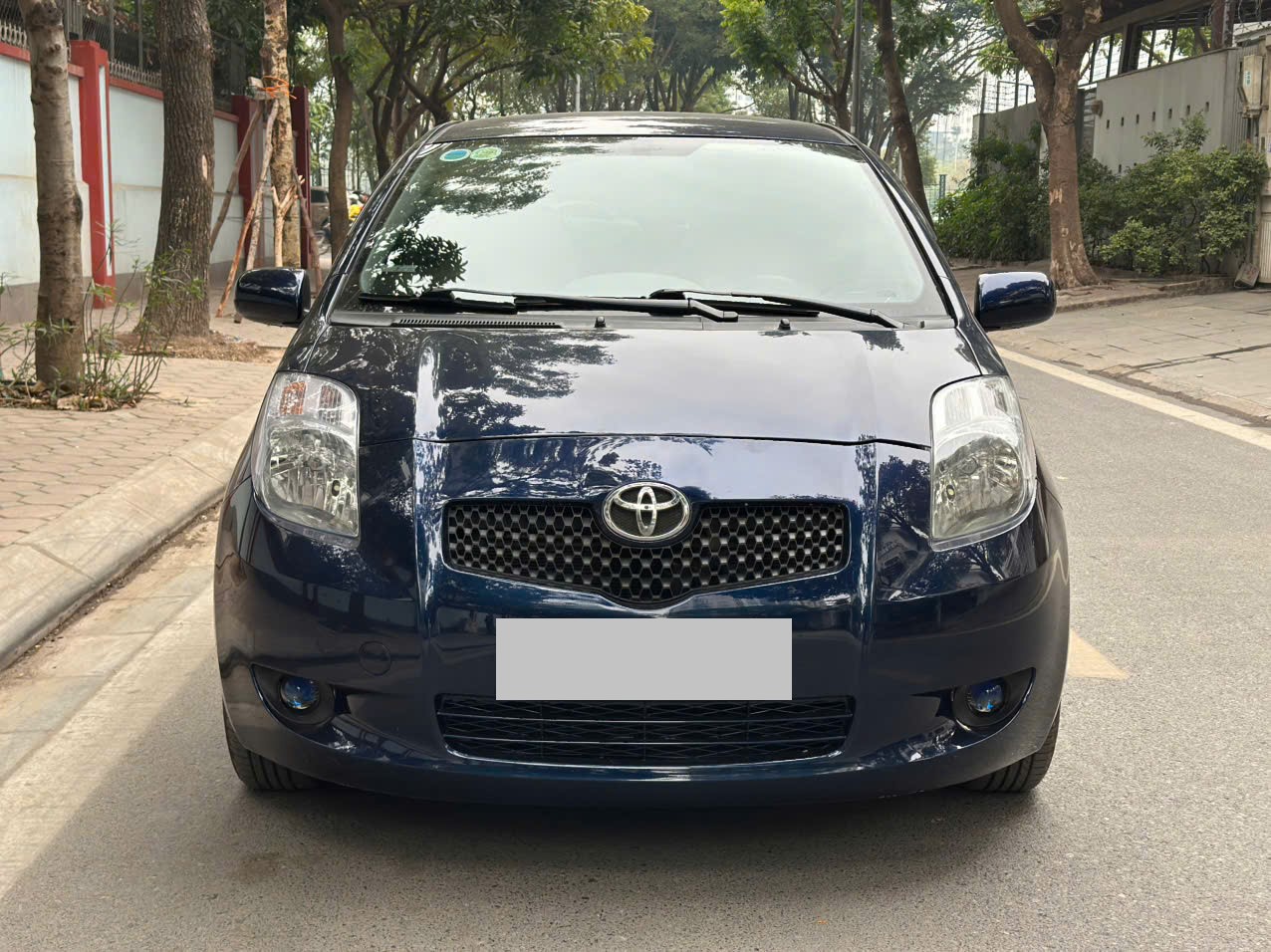 Toyota Yaris 1.3AT Nhật Bản 2007 màu xanh