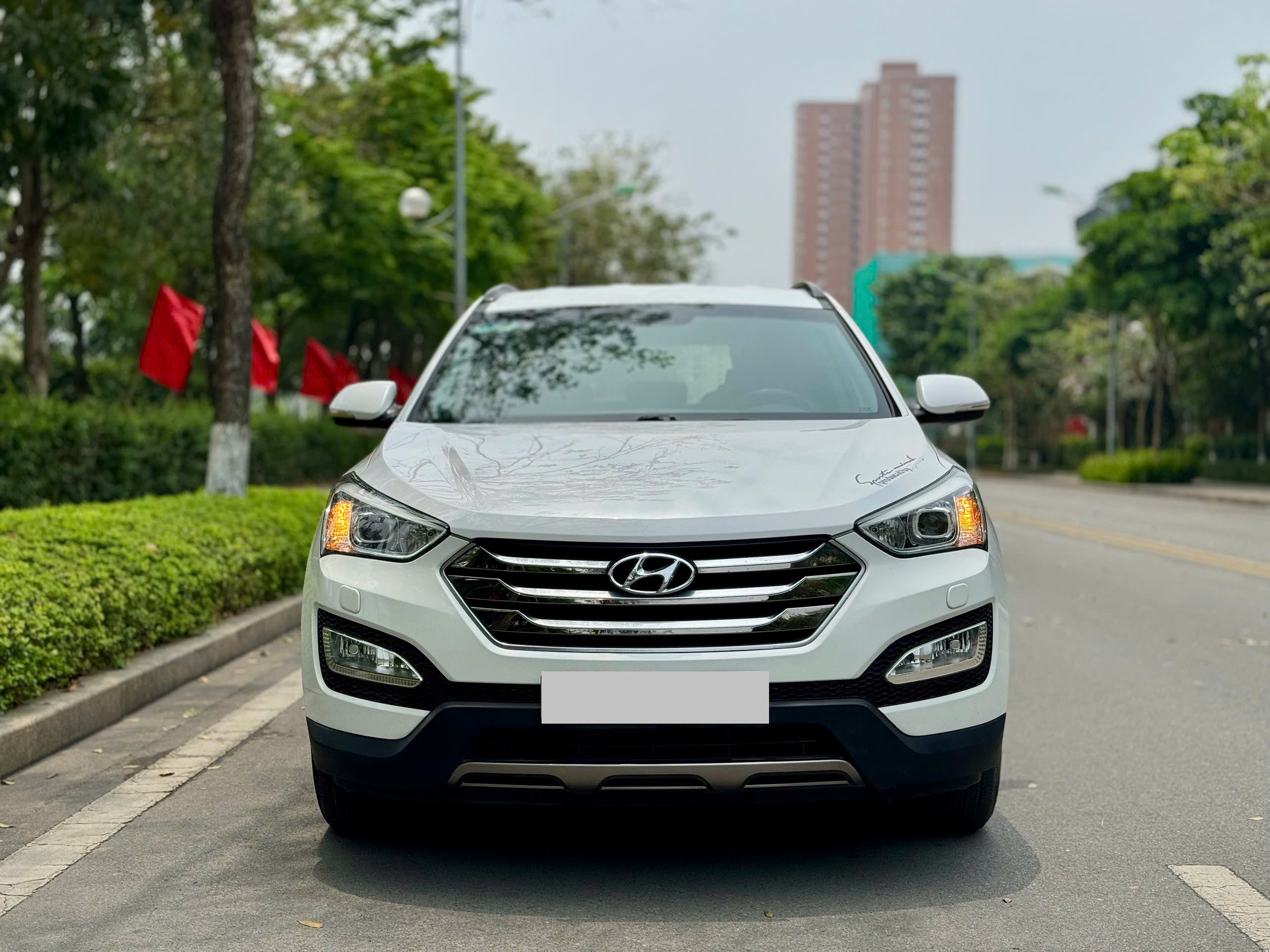 Hyundai Santafe 2.2L 2WD 2014 trắng