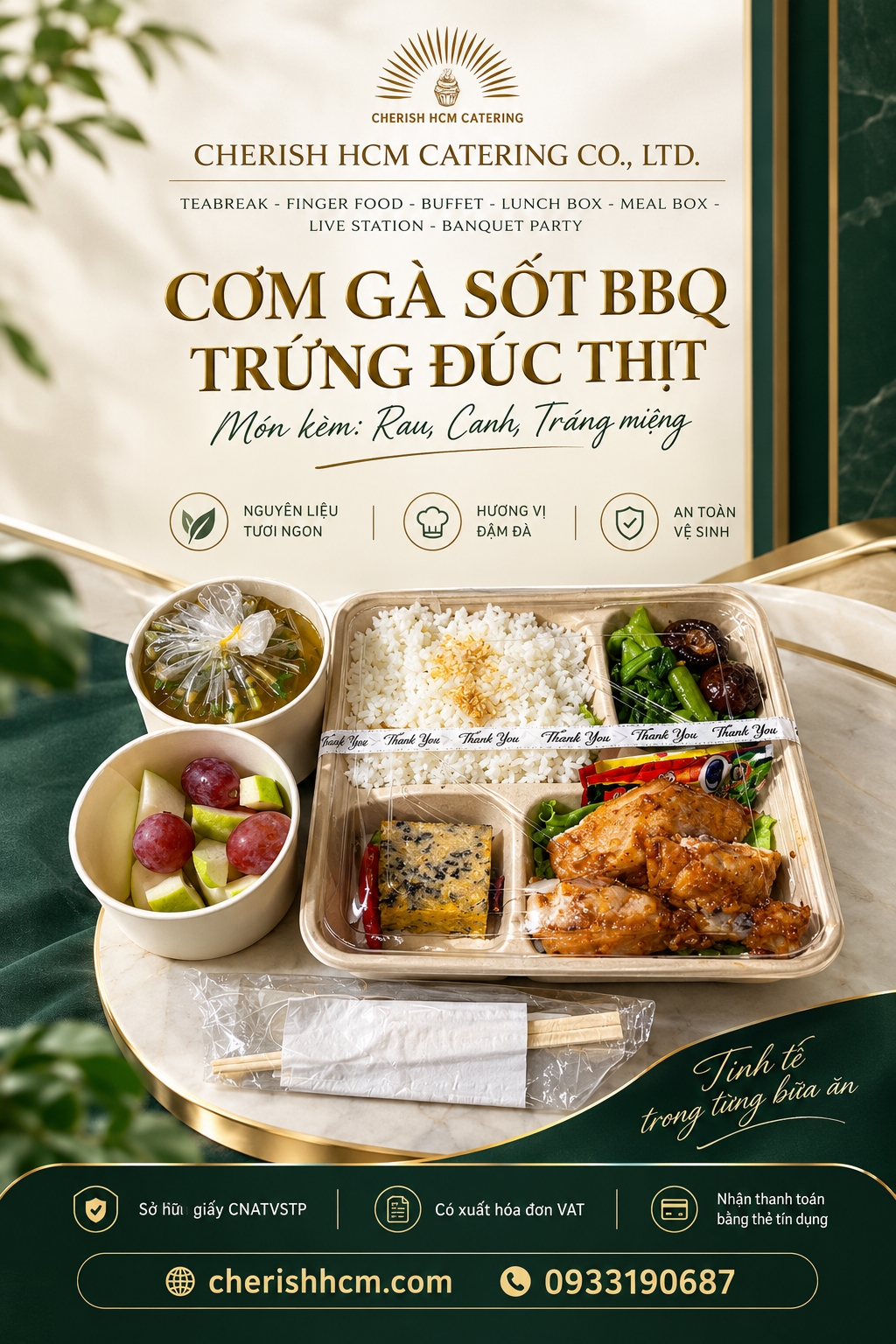 061026 Cơm Gà sốt BBQ, Trứng đúc thịt