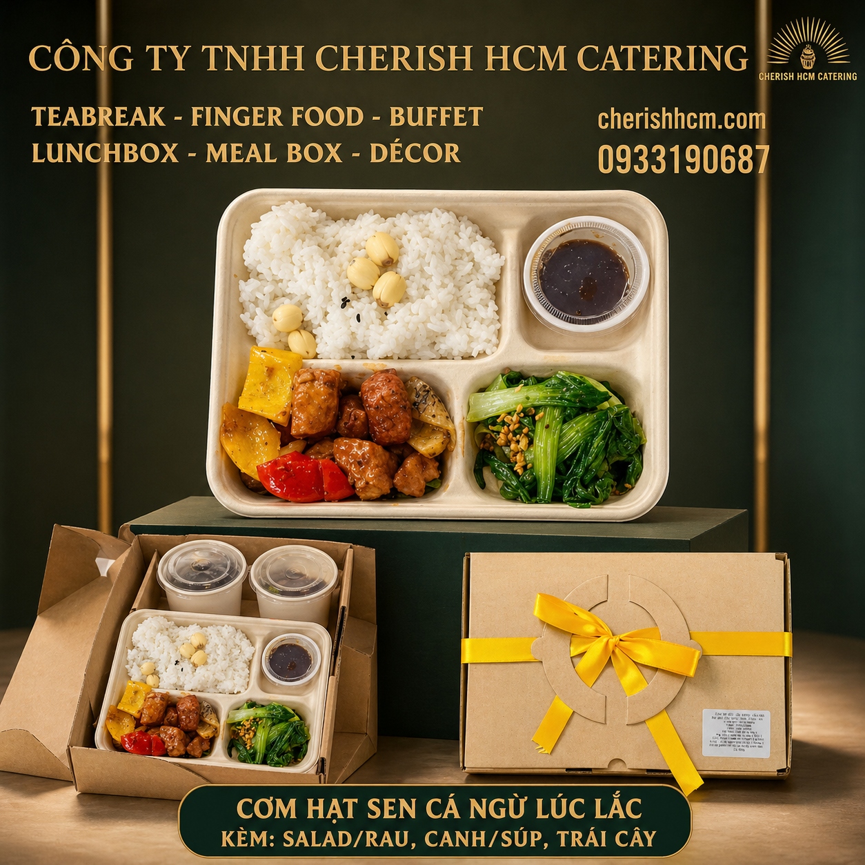 061124 Set lunch - Devine Cơm hạt sen cá ngừ lúc lắc