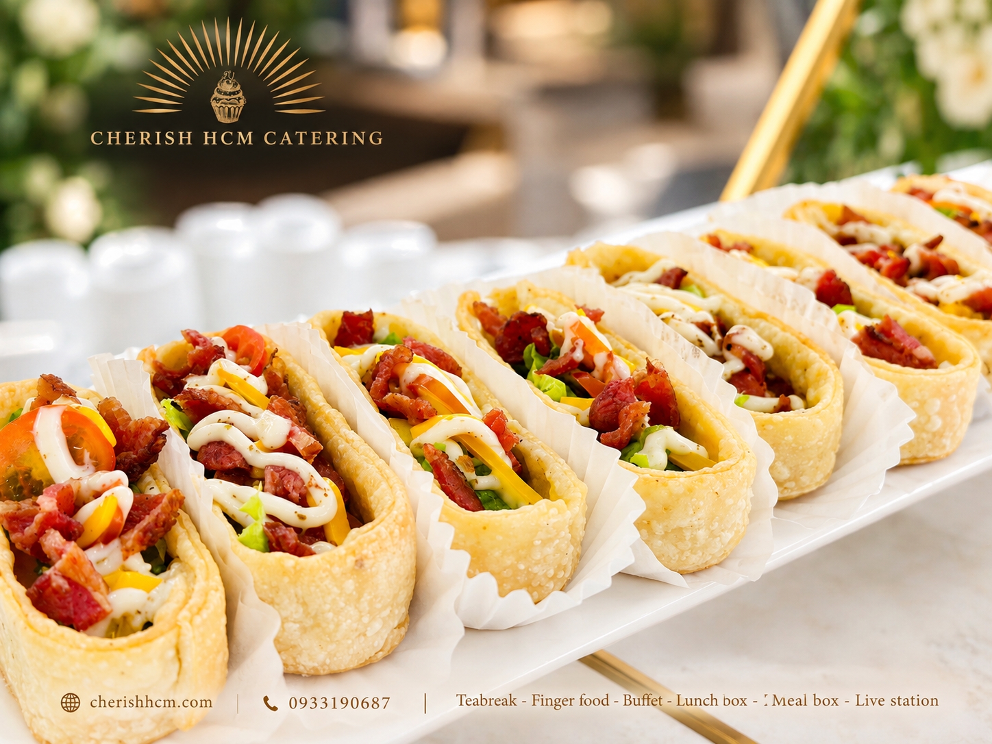 06324 Set 10 tart salad cheese bacon