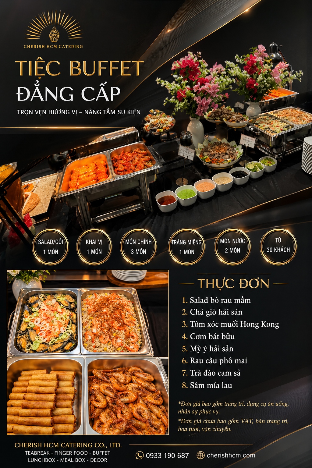 09326 Tiệc Buffet Lunch - Phù hợp từ 30 khách