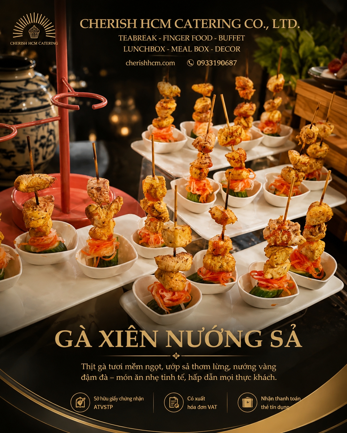 121024 Set 10 Gà xiên nướng sả