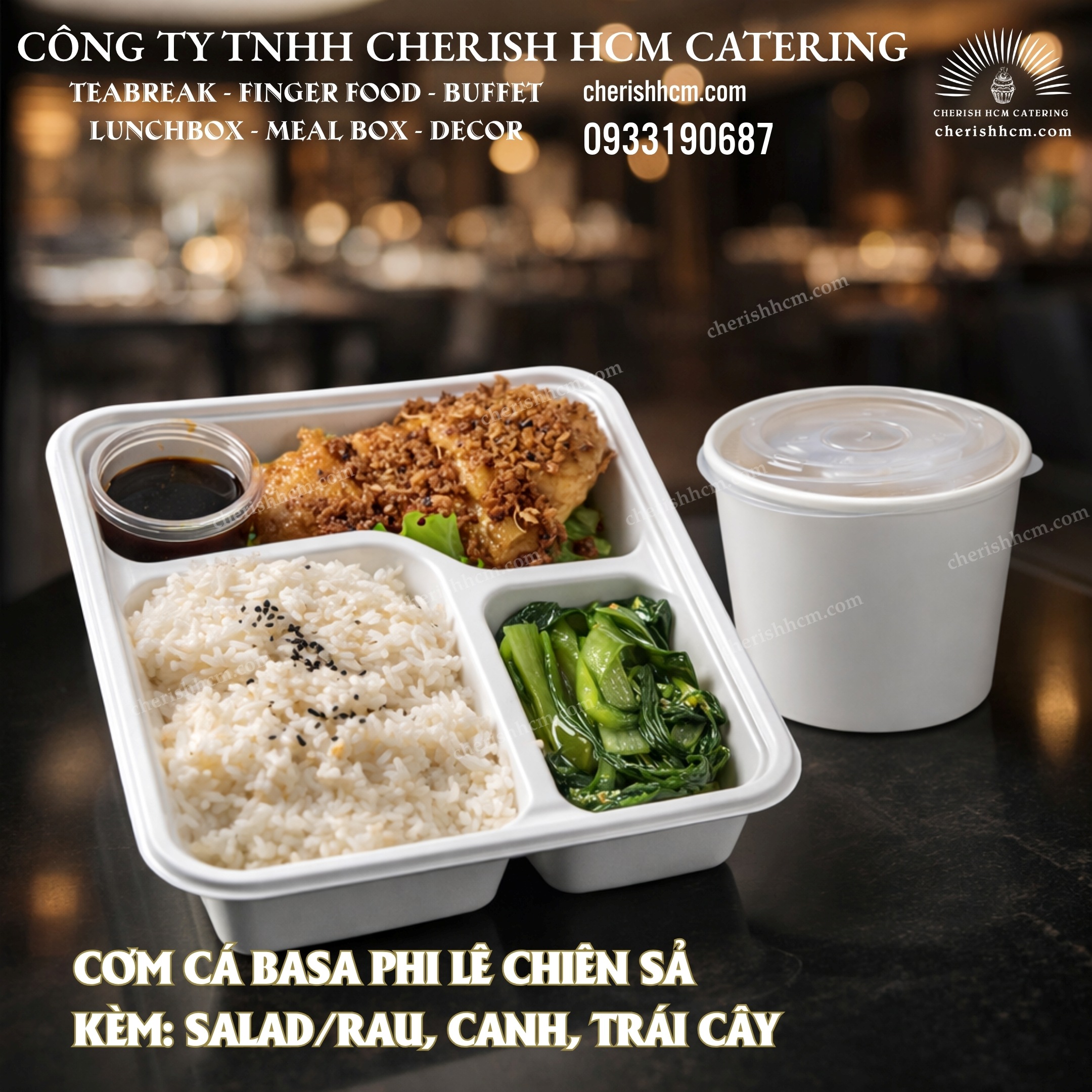 24824 Cơm Cá basa phi lê chiên sả