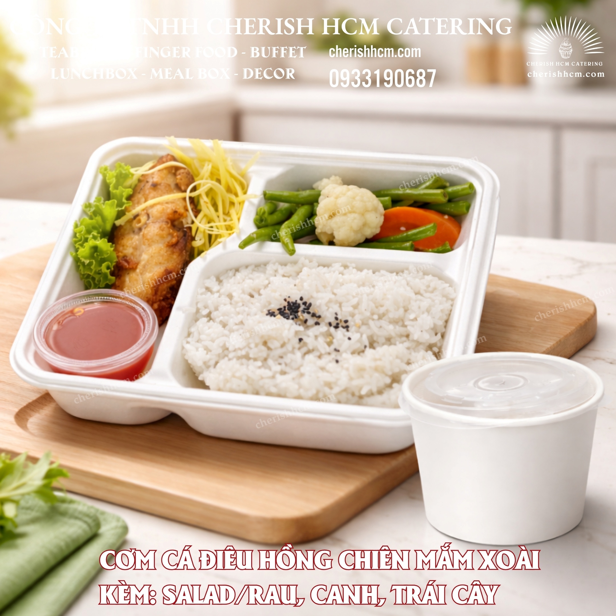 23824 Cơm cá điêu hồng chiên mắm xoài