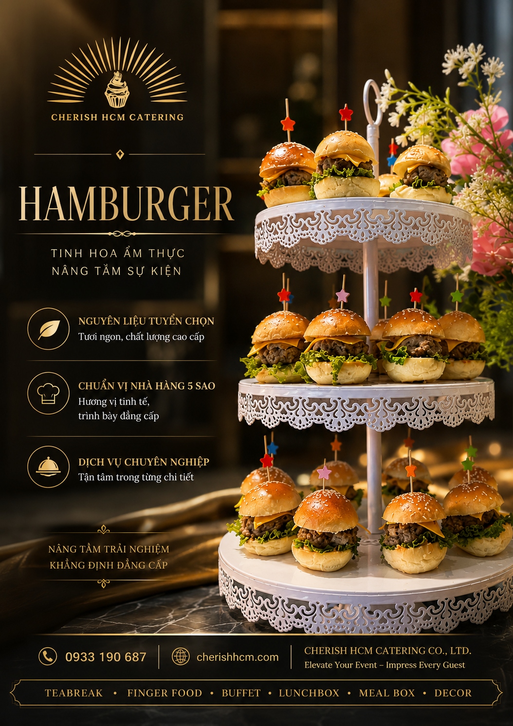 11326 Set 10 Bánh Hamburger bò phô mai