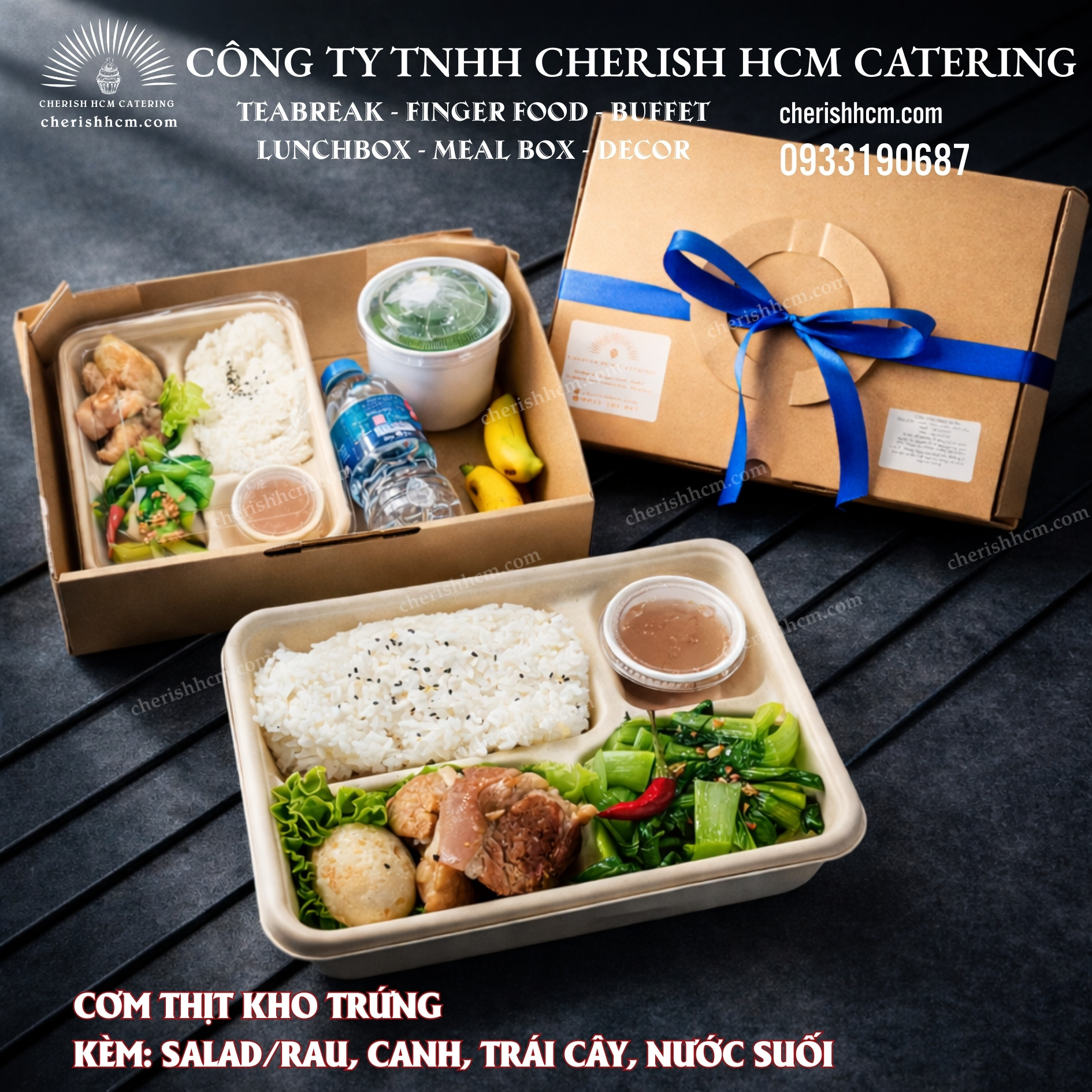 061124 Meal box - Cơm thịt kho trứng/Braised Pork with Eggs & Rice