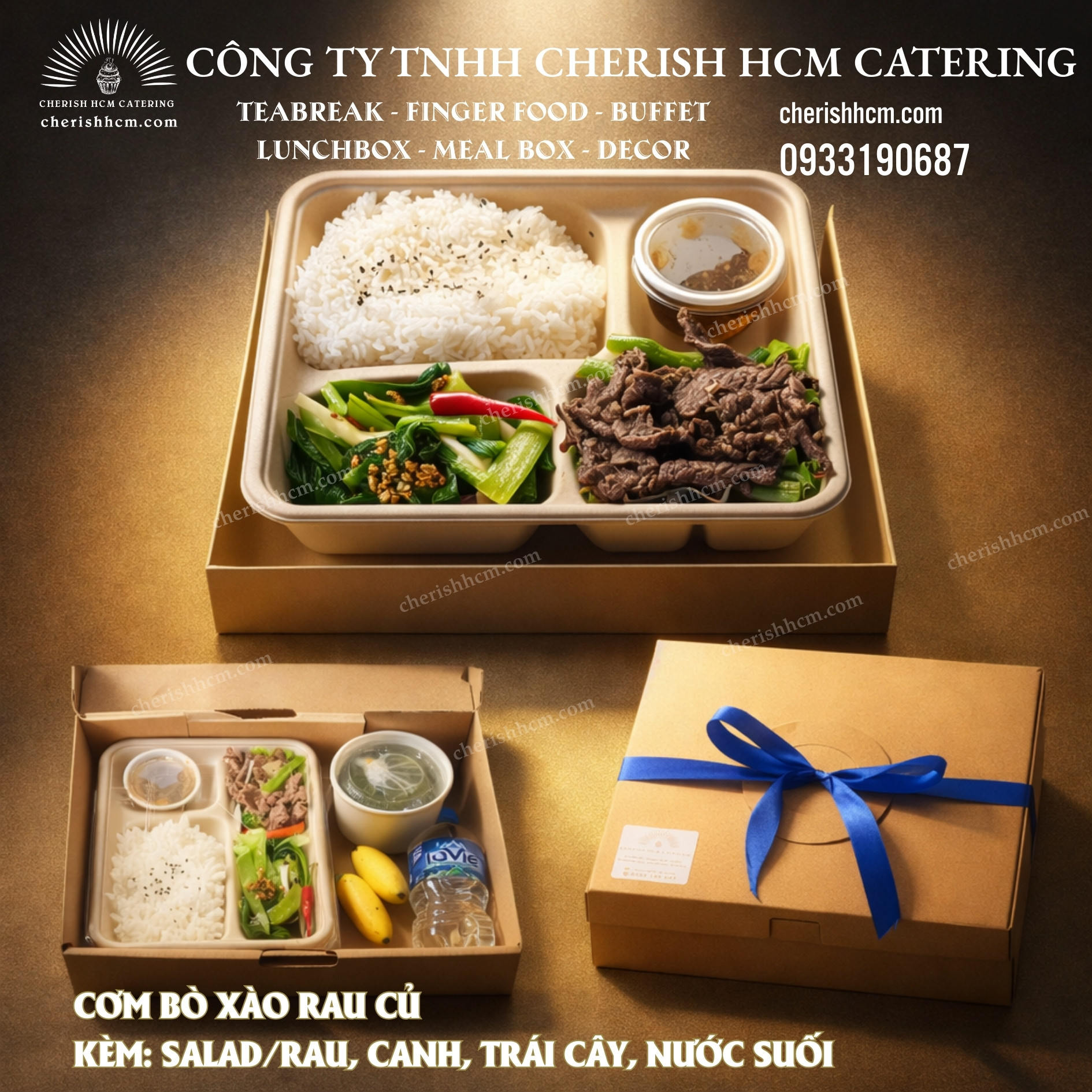 061124 Set lunch Mạnh - Cơm bò xào rau củ
