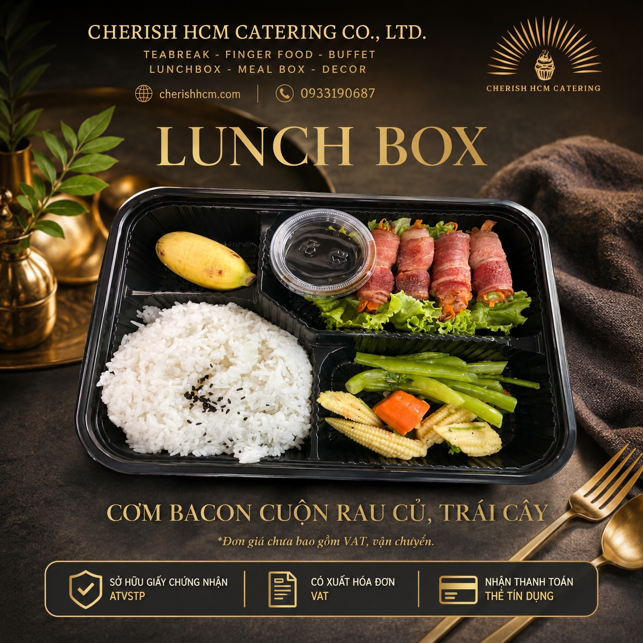 13424 Cơm bacon cuộn rau củ