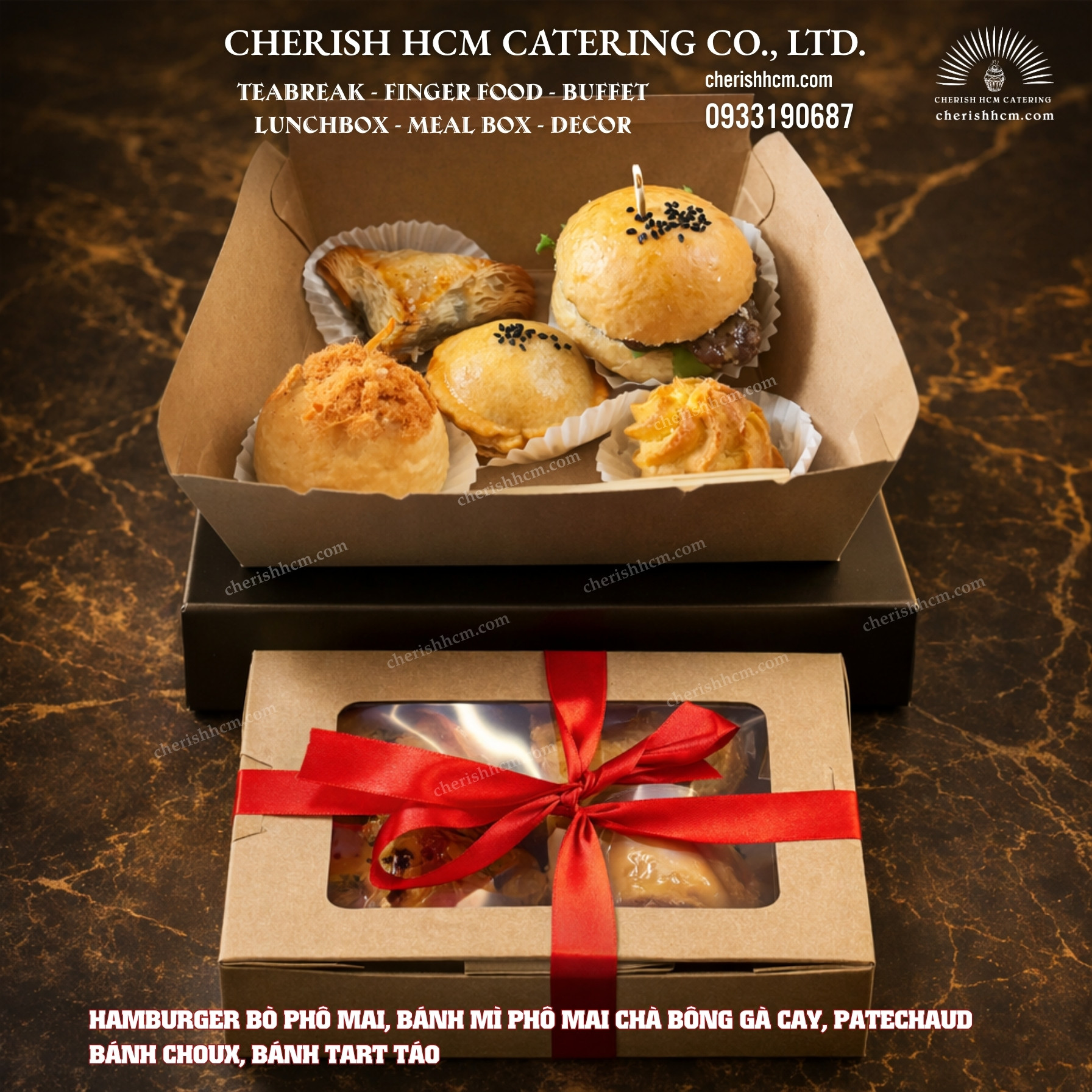 26624 Teabreak Box - Outgoing 3 bánh mặn 2 bánh ngọt