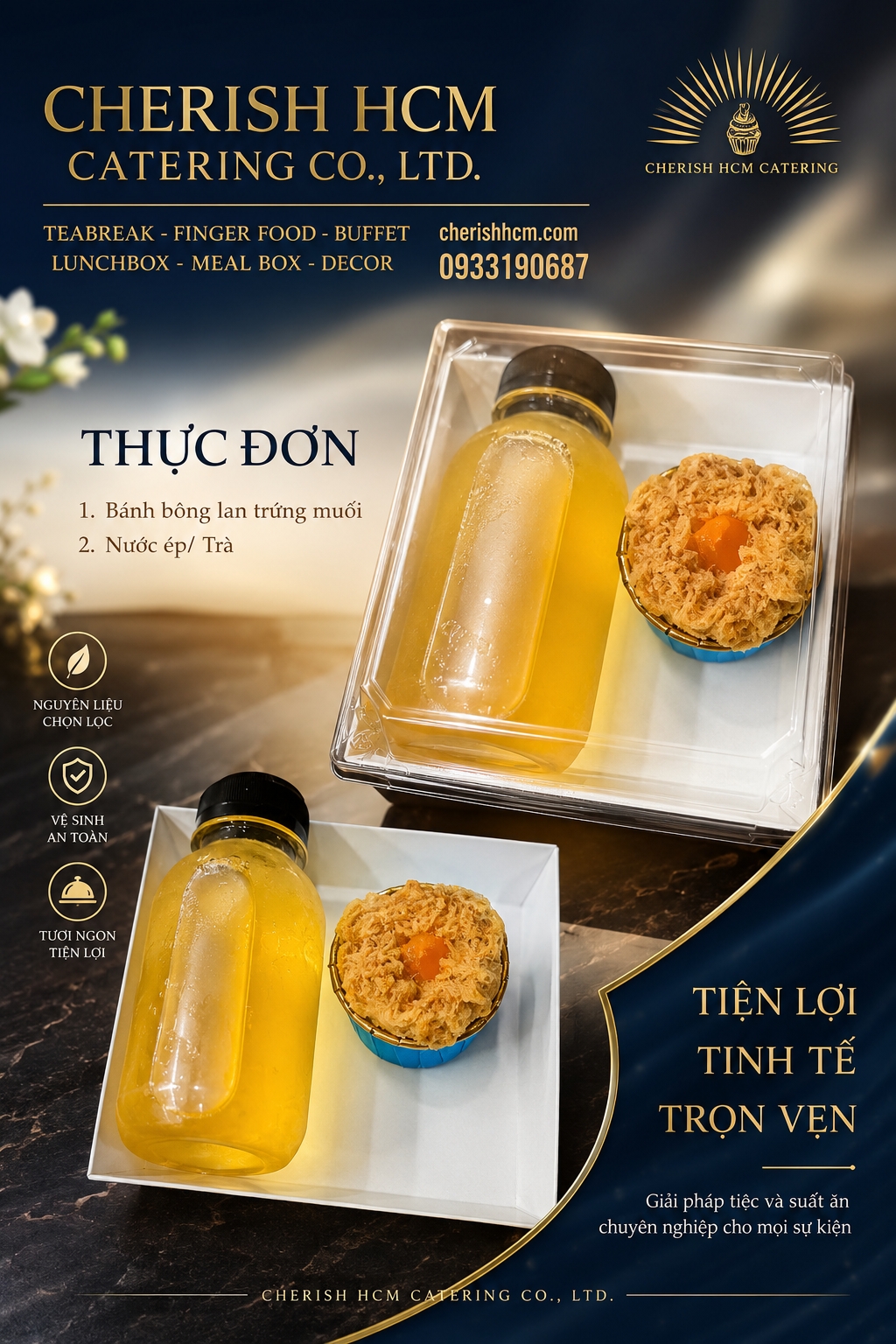 29626 1 Bánh mặn, Nước ép/ Trà