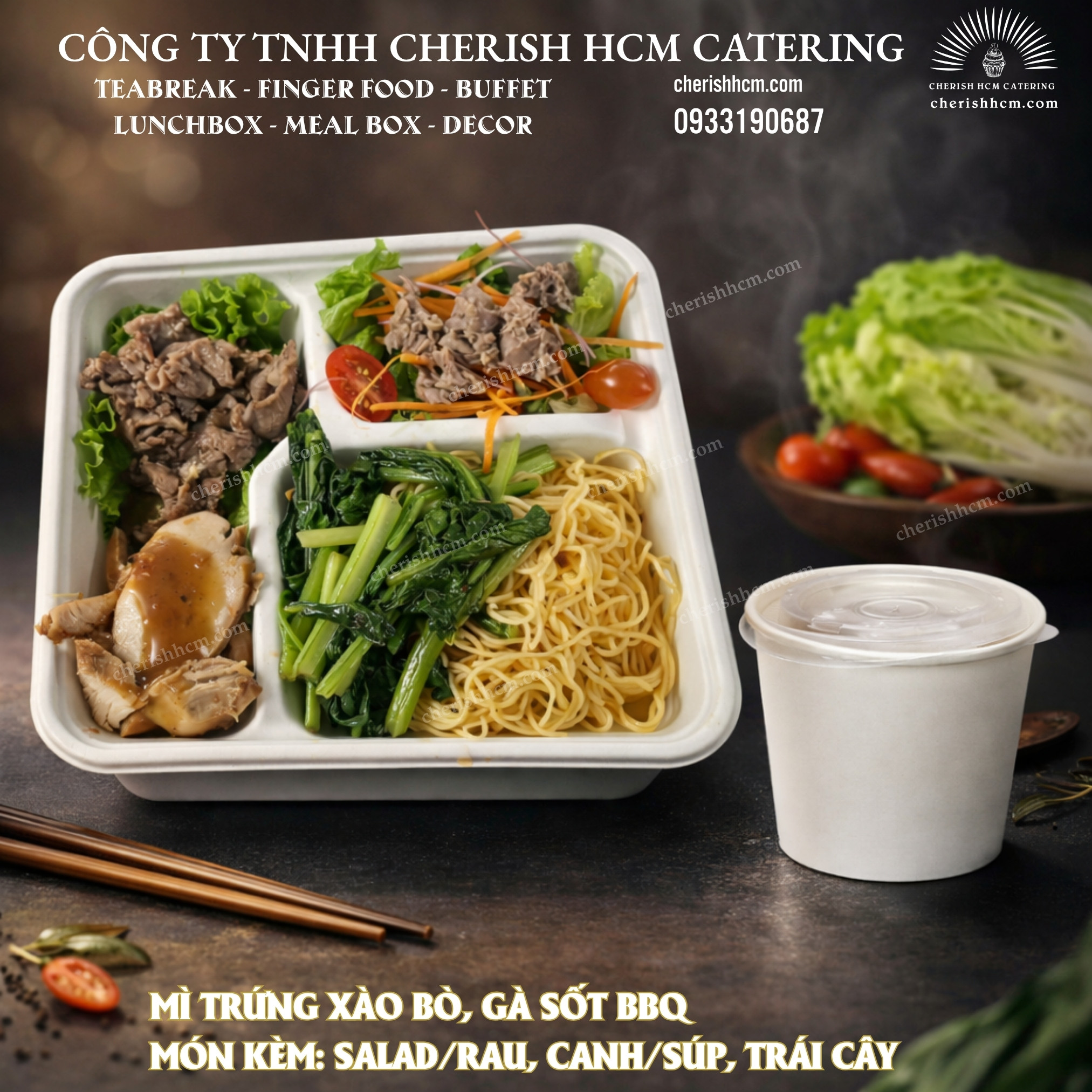 10426 Mì trứng xào bò, gà sốt BBQ