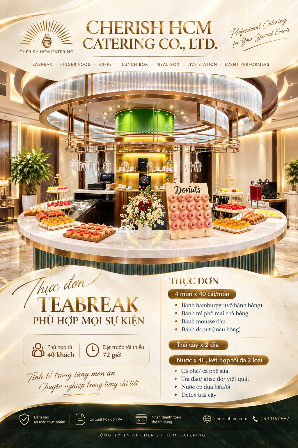 181023 Tiệc teabreak 20/10 - Tiệc 40 khách