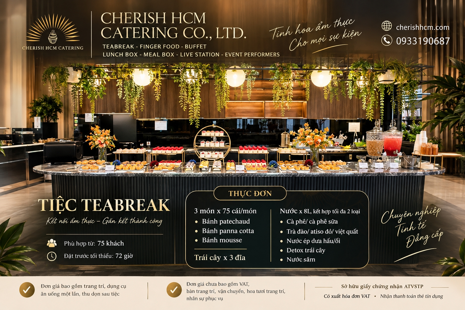 181024 Tiệc Teabreak 20/10 - Tiệc 75 khách