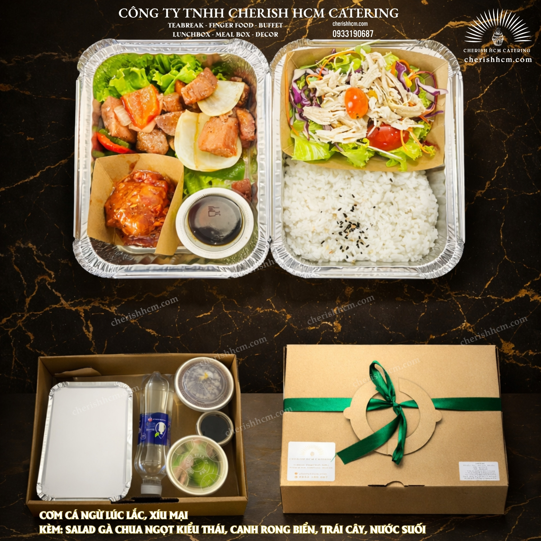 22824 Set Lunch Đa sắc vị Cơm Cá ngừ lúc lắc, xíu mại