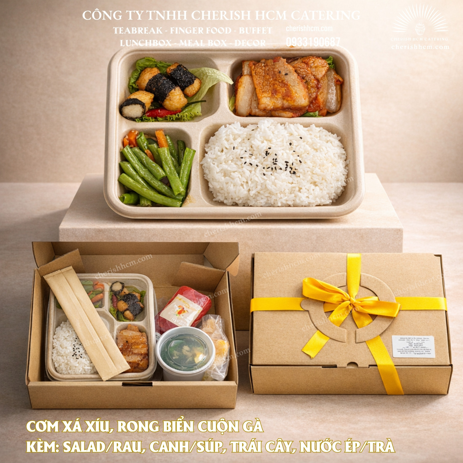 14525 Cơm Xá xíu, rong biển cuộn gà