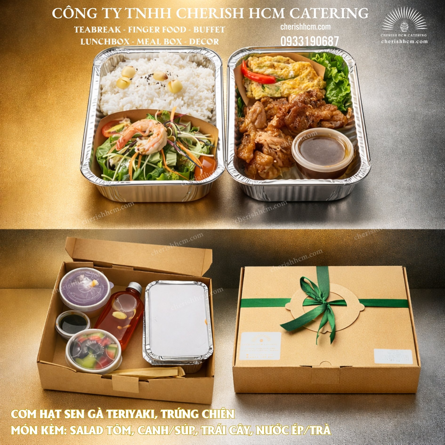 041224 Lunch box - Cơm Gà teriyaki, trứng chiên