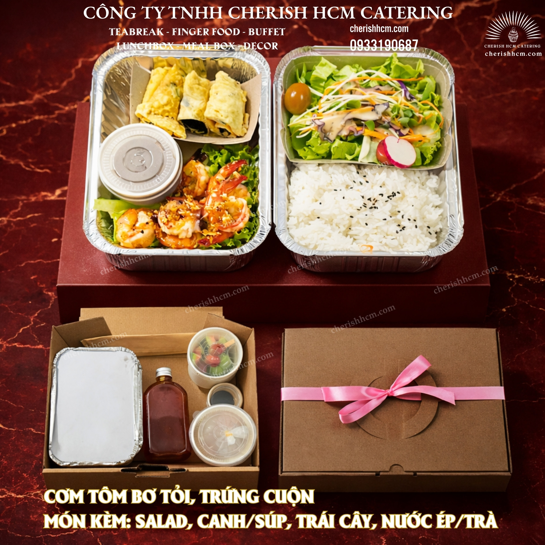 29524 Lunch box Humble - Cơm Tôm bơ tỏi, trứng cuộn