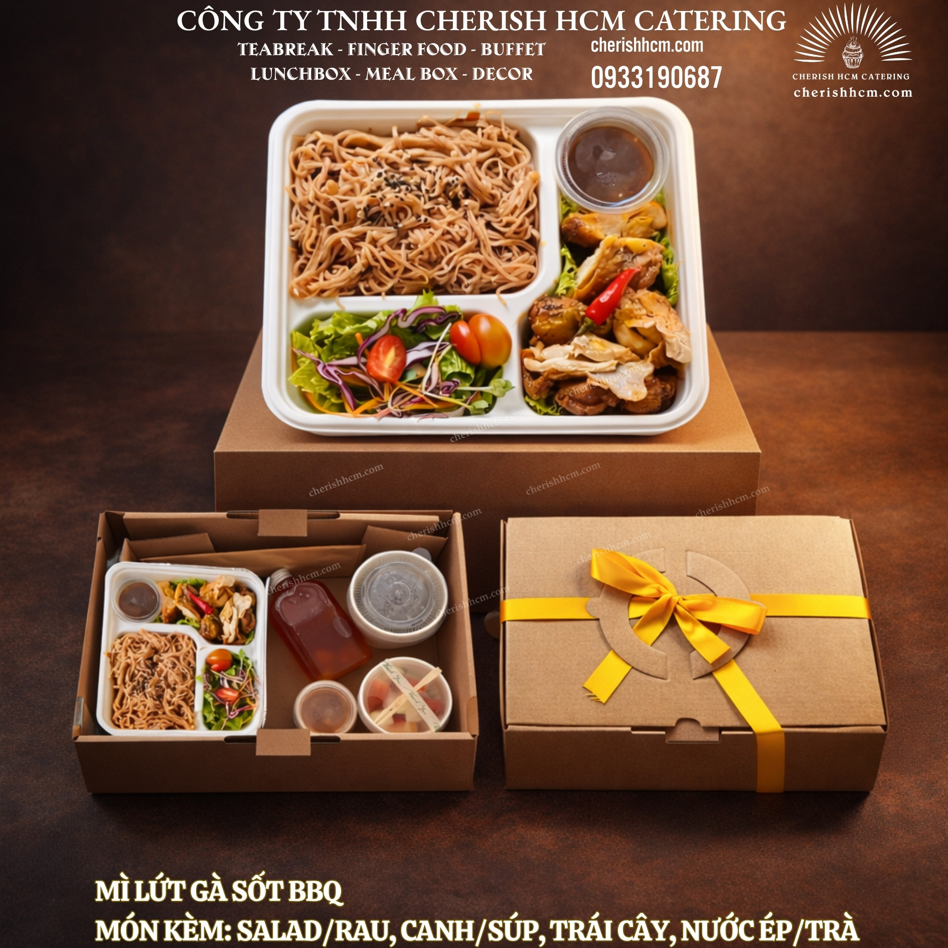 06524 Mì lứt đùi gà sốt BBQ