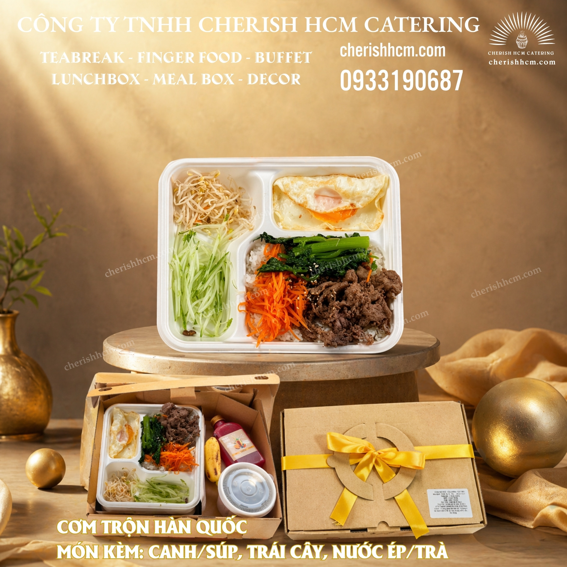 19523 Lunch box- Bibimbap bò