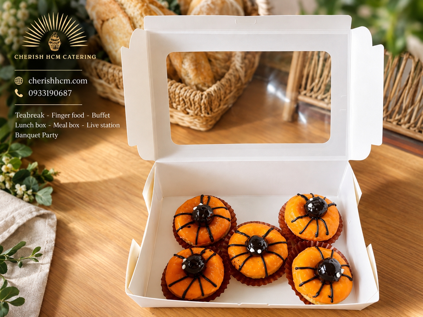 281023 Halloween- Set 10 Donut nhện